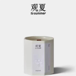 To Summer-JASMINE Chinese Scented Wood Wick Candle